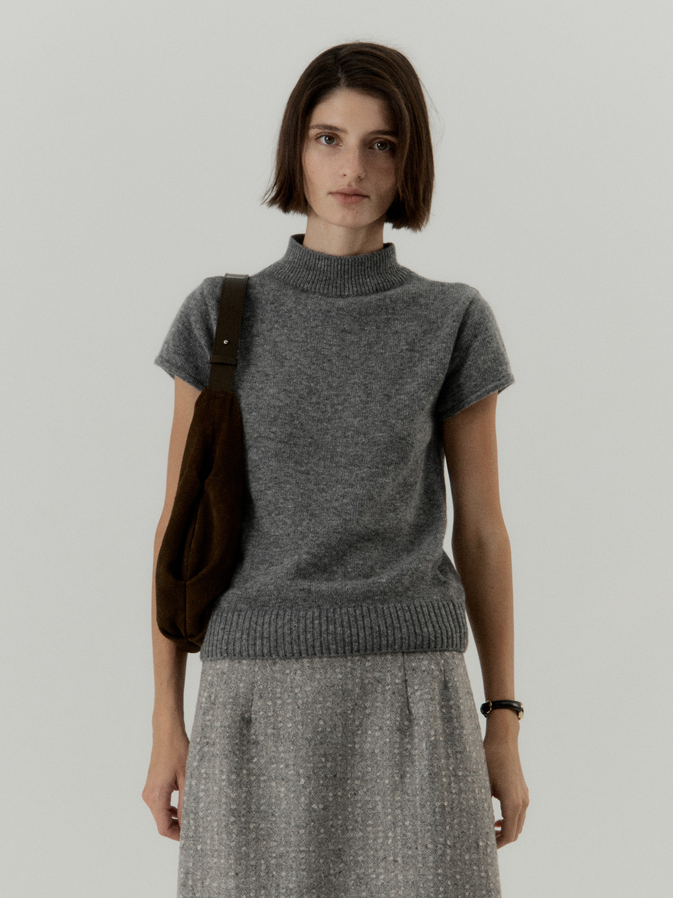 Cashmere Cap Sleeve NT_(Gray)